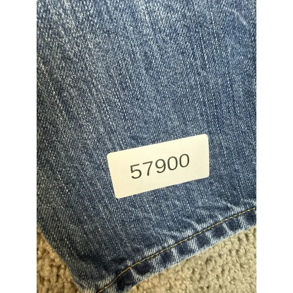 Polo Ralph Lauren Jeans Mens 40x32 Blue Varick Slim Straight Light Wash